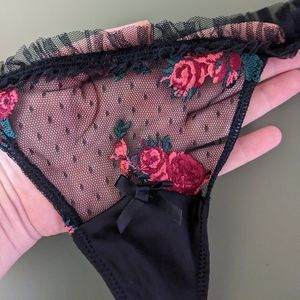 For Love & Lemons Rosebud thong panty in size small